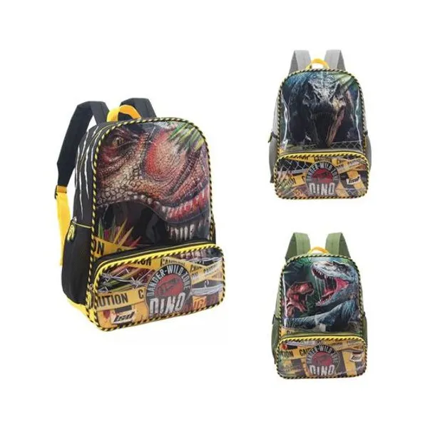 Mochila 16" espalda dino dangers x unidad modelos surtidos lsyd