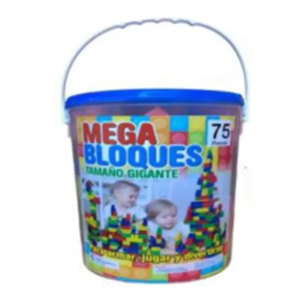 Bloques gigantes x75 piezas en balde