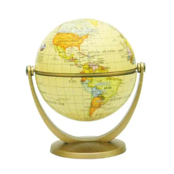Globo terraqueo 10 cm base de plástico anti