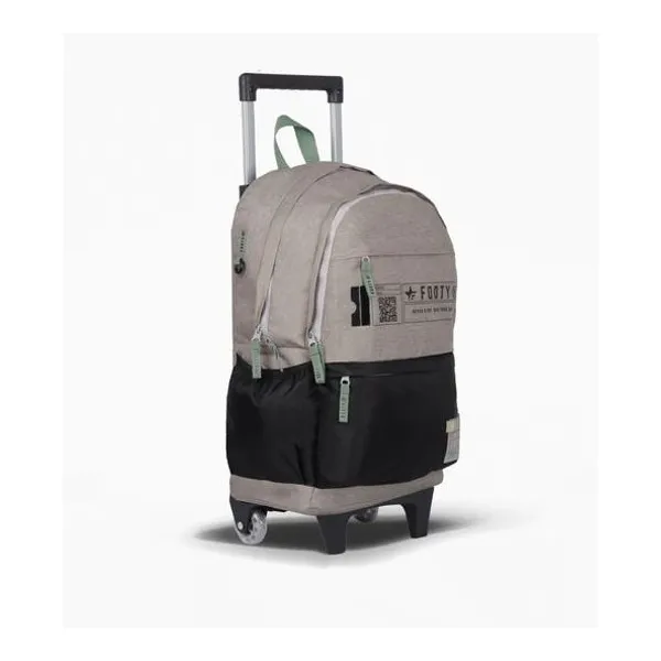 Mochila 18" con carro big kids never stop x unidad colores surtidos footy