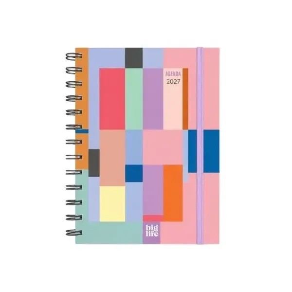 Agenda big life plus n.° 8 diaria espiral kinetic 2027
