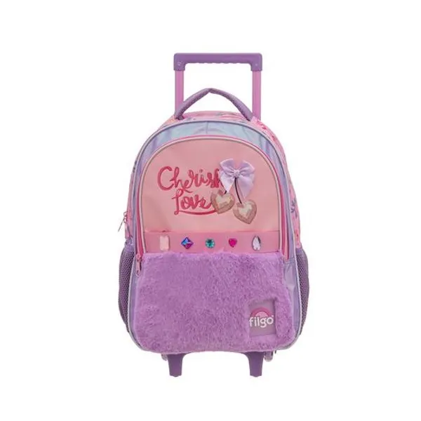 Mochila 18" con carro starpak cherry heart Filgo