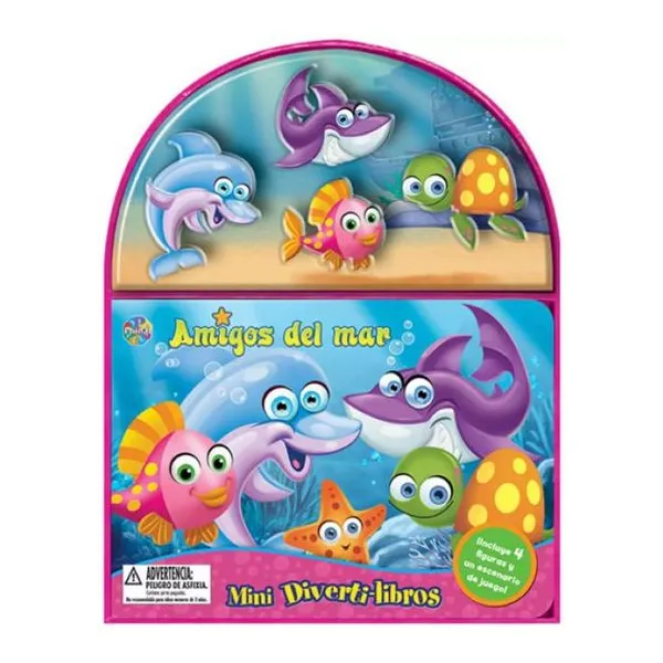 Divertilibros mini amigos del mar 25 20 cm