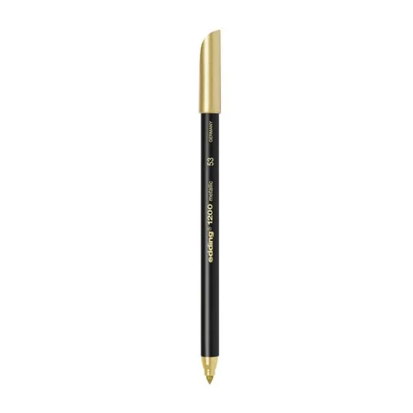 Fibra Edding e 1200 metallic al agua dorado