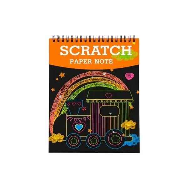 Libreta mágica para pintar scratch 6 hojas x1 20x28 cm modelos surtidos