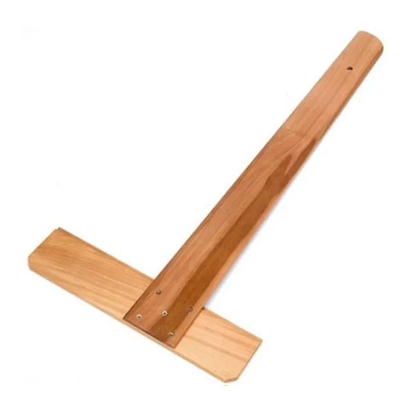 Regla t de madera 60 cm biselada fime