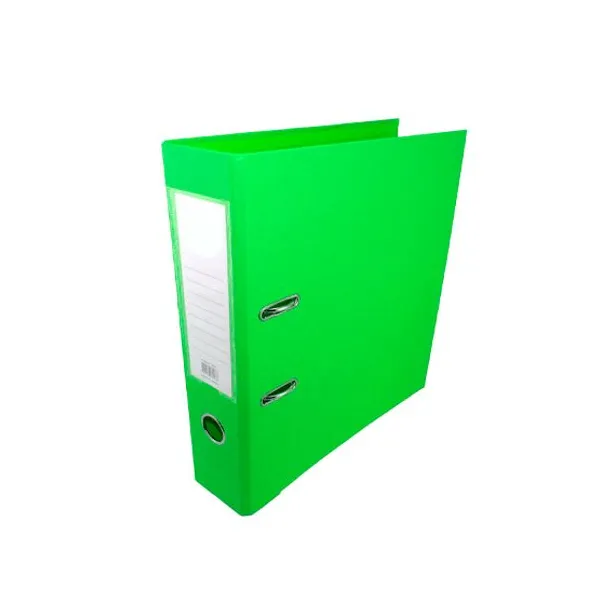 Bibliorato forrado pvc a4 verde manzana l/ancho 75 mm