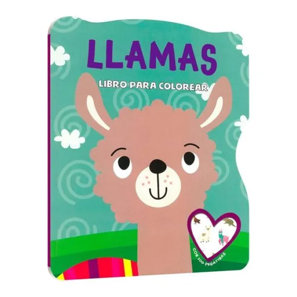 Llamas libro para colorear 28 21 cm
