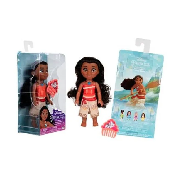 Muñeca moana 16 cm articulada + accesorios.