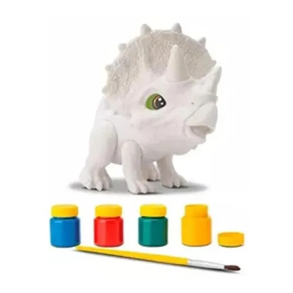 Dino pintura triceratops 21 cm