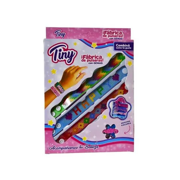 Set para armar pulseras con gemas en caja 18x25x2.5 cm Tiny