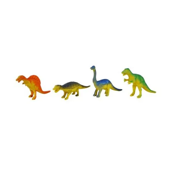 Set de dinosaurios 4 piezas en bolsa 19x18x4 cm