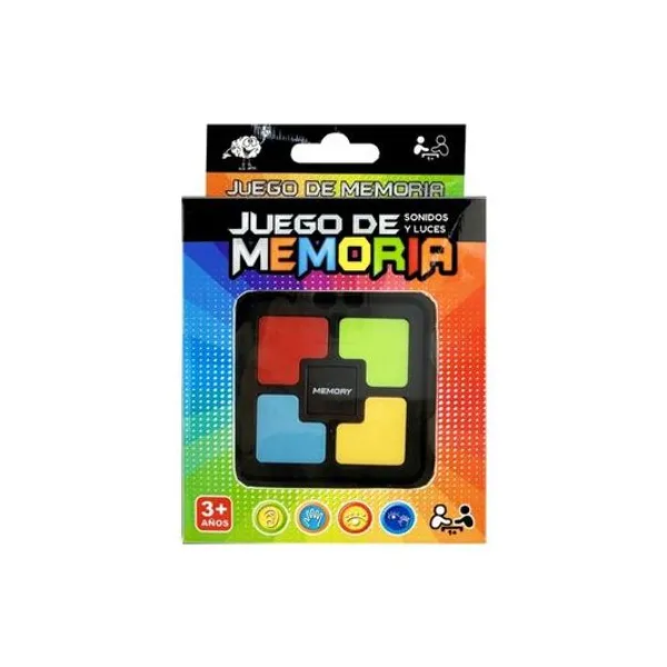 Juego de la memoria con luz y sonido a pila en caja