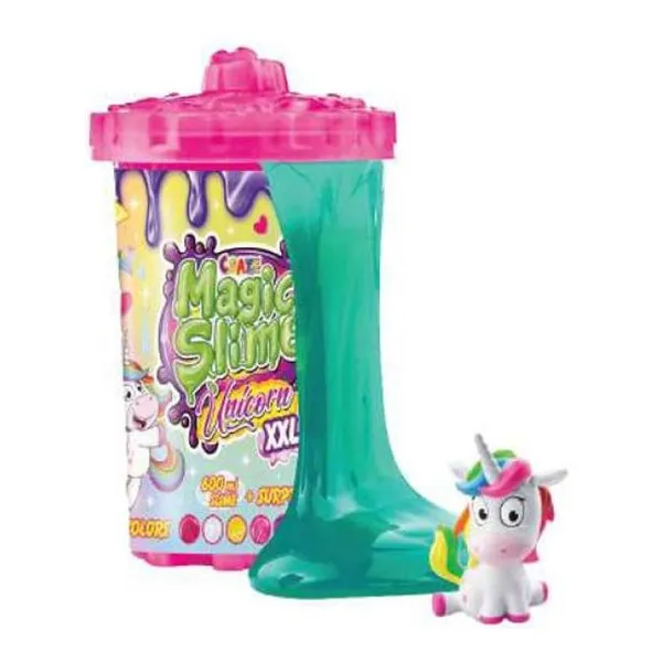 Craze - slime - surprise xxl unicorn - pote grande con sorpresa 600 ml - 6 colore