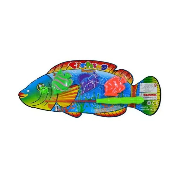 Set de pesca x4 piezas en blister 38x15 cm