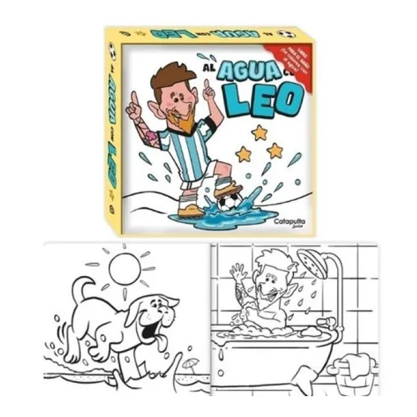 Al agua con leo. libro para el baño. 8 páginas