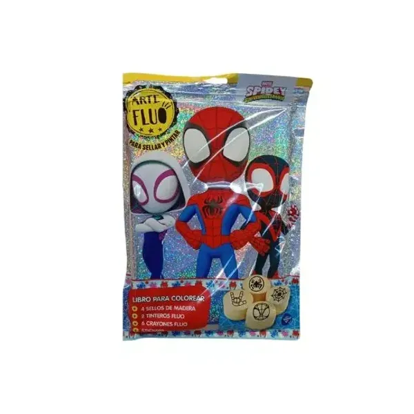 Flow pack editorial vertice Arte fluo spidey & friends
