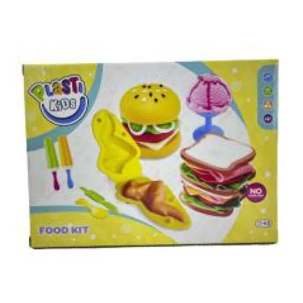 Set de masas para modelar food kit 24 18 cm