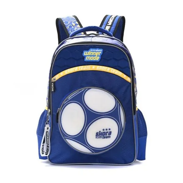Mochila 18" espalda fútbol blue con luz Skora