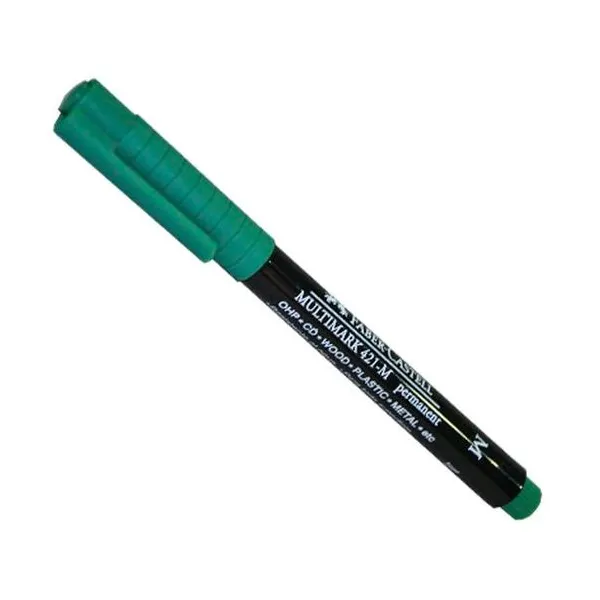 Marcador perm multimark 421-m verde caja x12 faber