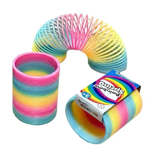 Resorte arcoiris en display x6 pcs