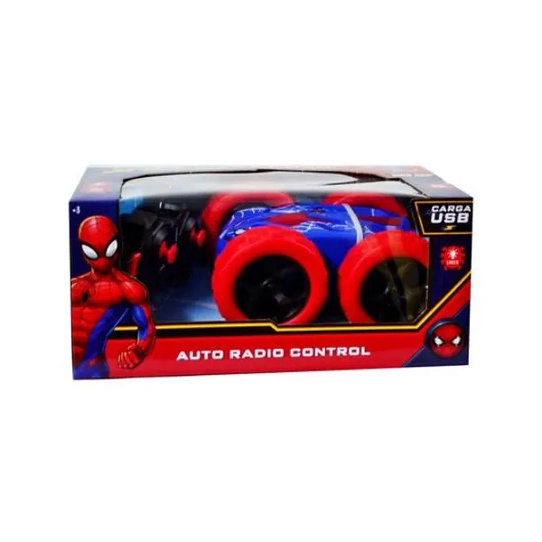 Auto a radio control Spiderman en caja usb 25x11 cm