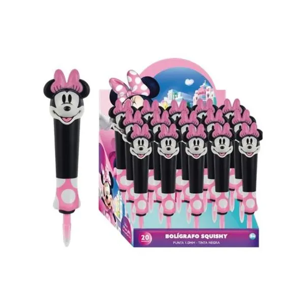 Bolígrafo negro 1.0 mm squishy minnie x1 Ezco