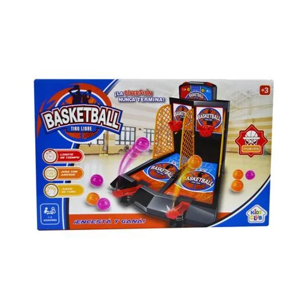 Juego de básquet tiro libre en caja 33x20.5x4 cm
