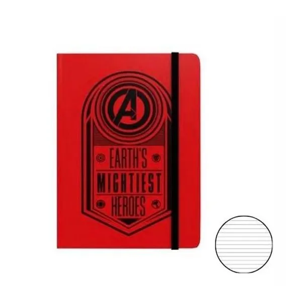 Cuaderno 15x21 cm rayado 192 hojas tapa dura Avengers