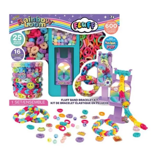 Rainbow loom fluff kit