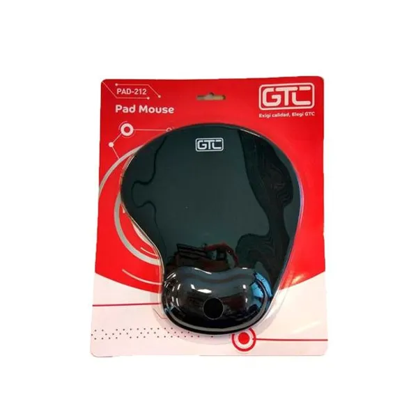Pad mouse gtc ergonomico con gel azul/negro