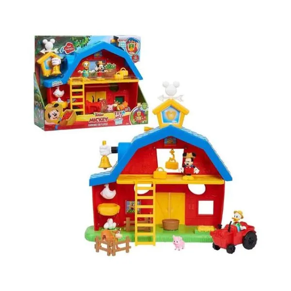 Disney jr. - juguete 37 cm granja divertida playset - mickey mouse