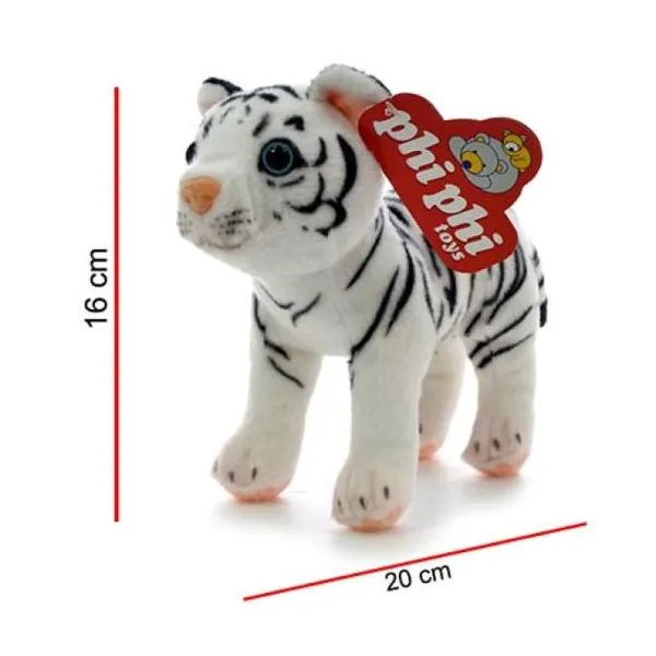 Tigre blanco parado 20 cm