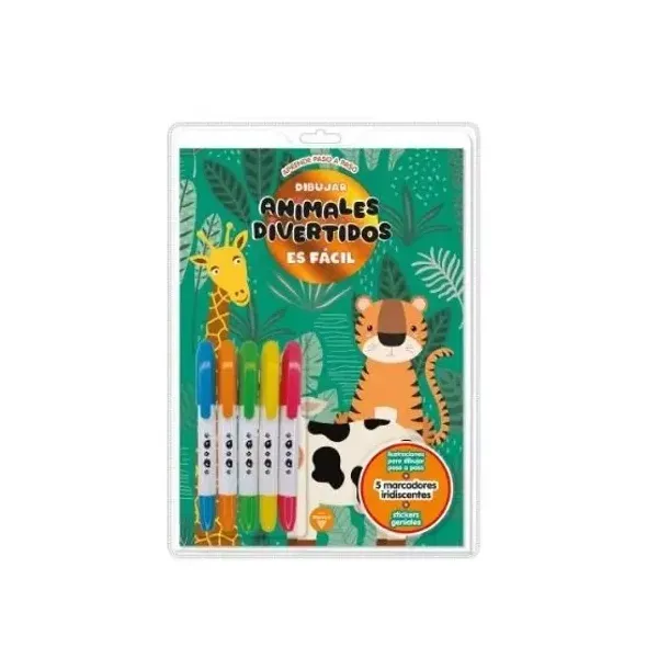 Blister editorial vertice dibujar es fácil animales divertidos