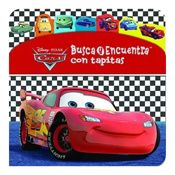 Disney cars busca y encuentra con tapitas