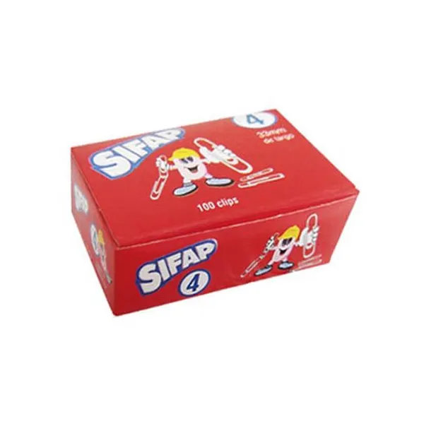 Broche clip n.° 4 Sifap 33 mmx 100 unid.