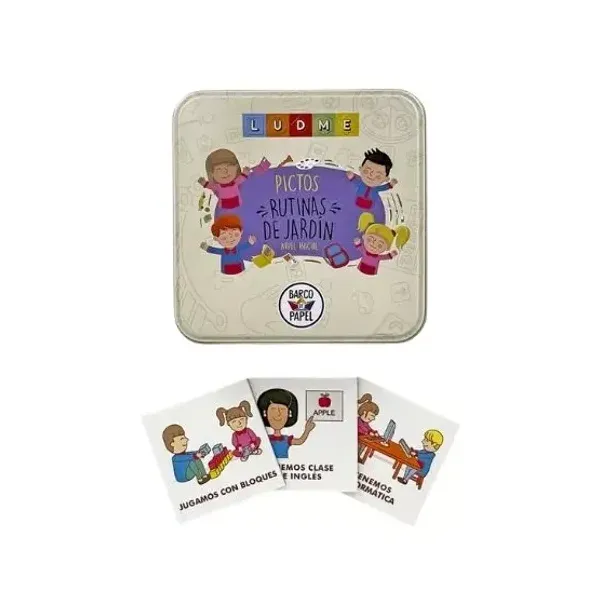 Juego didáctico barco de papel ludme pictogramas: rutinas de jardín