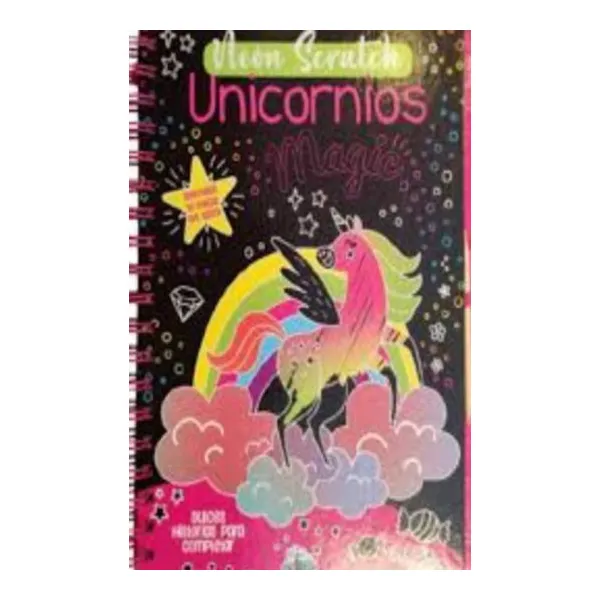 Neon scratch unicornios magic