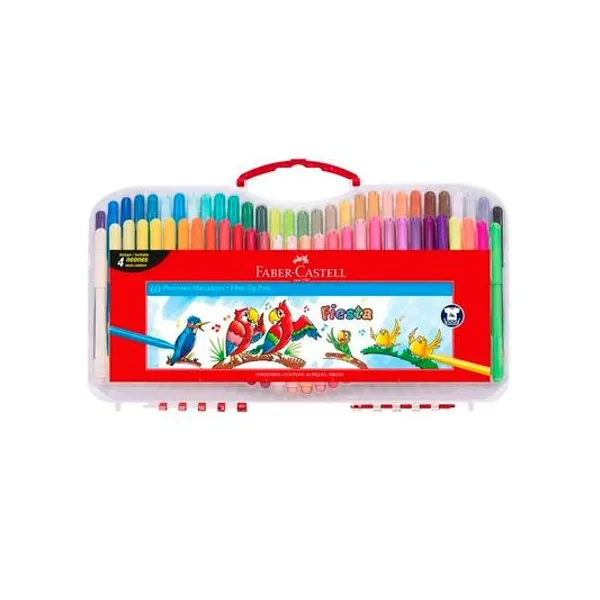 Marcador escolar fiesta valija x60 unidades faber