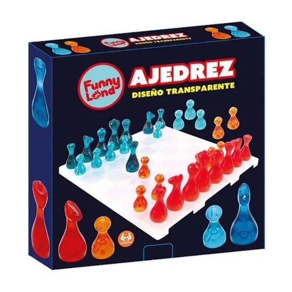 Juego de ajedrez acrílico 25 cm