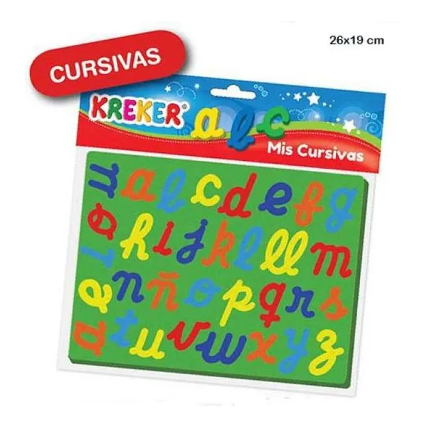 Mis cursivas 33 piezas encastrables de goma