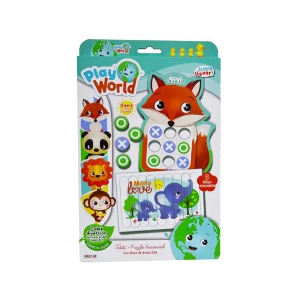 Tateti y puzzle secuencial goma eva en caja 22x35 cm Kreker