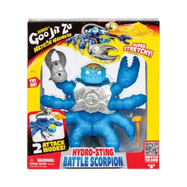 Goo jit zu - figura estirable 22 cm hydro sting battle scorpion meteor madness