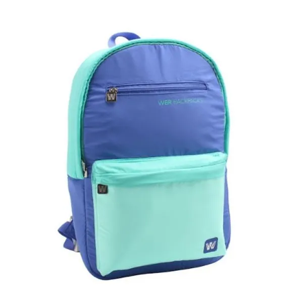 Wbr mochila 17" espalda -palermo- "violeta-aqua
