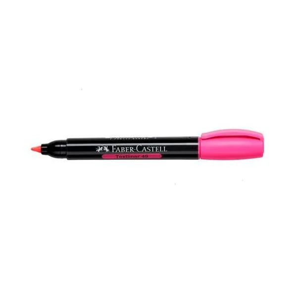 Resaltador textliner 49 rosa caja x12 faber