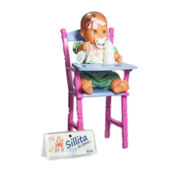 Mi bebé con sillita de comer 32 cm