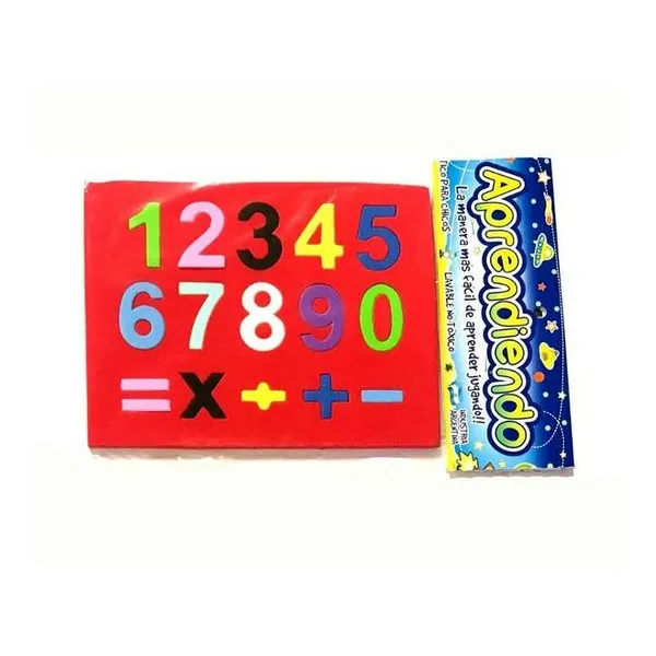 Puzzle goma eva números chicos 16.5x13 cm