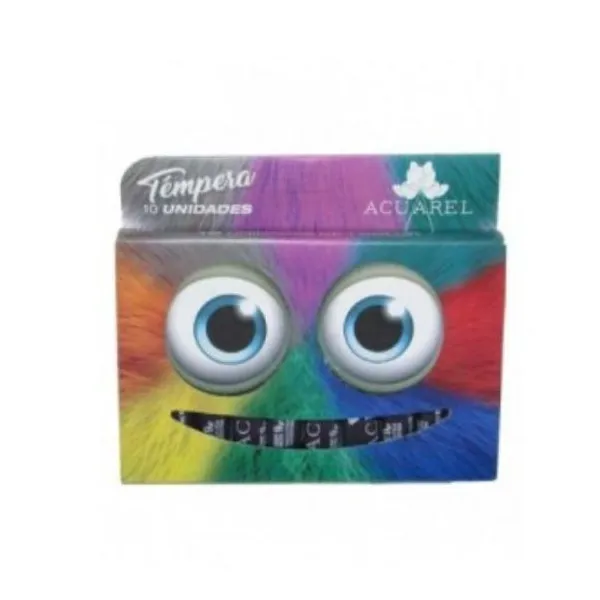 Témpera acuarel pomo 9 grsvioleta est.x 10 unid.