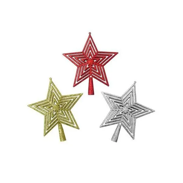 Puntal estrella calada 19 cm x1 en bolsa colores surtidos