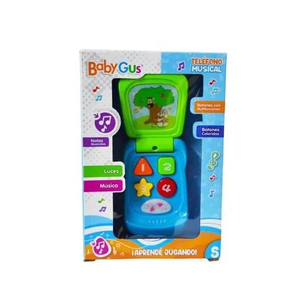 Telefono interactivo con sonido en caja 12x18x5 cm